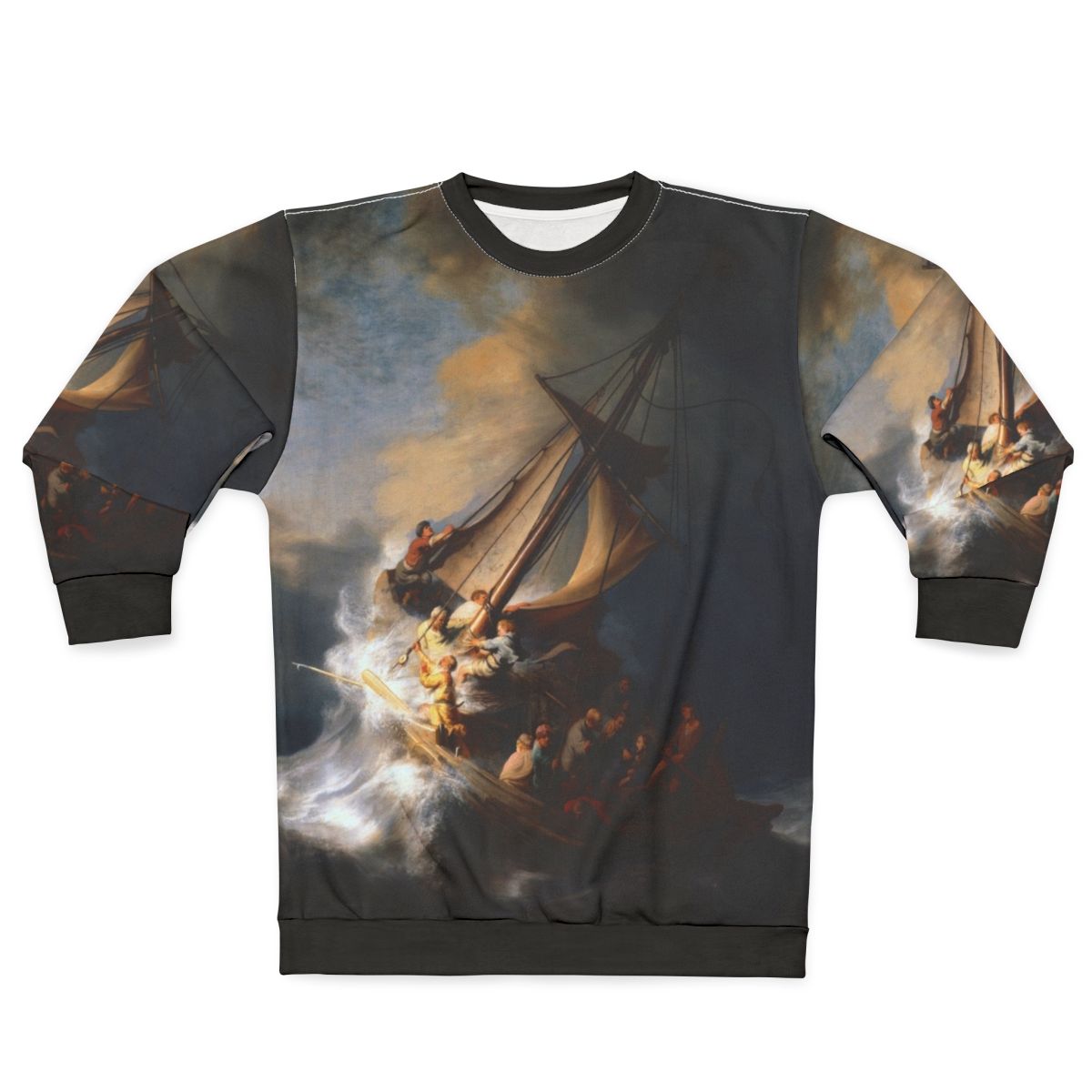 Rembrandt's 'The Storm on the Sea of Galilee' Christian Sweatshirt