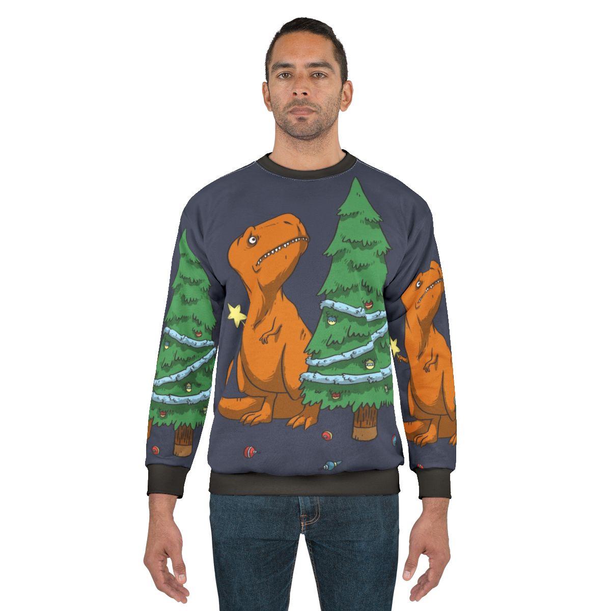 Funny T-Rex Dinosaur Sweatshirt with Tiny Arms
