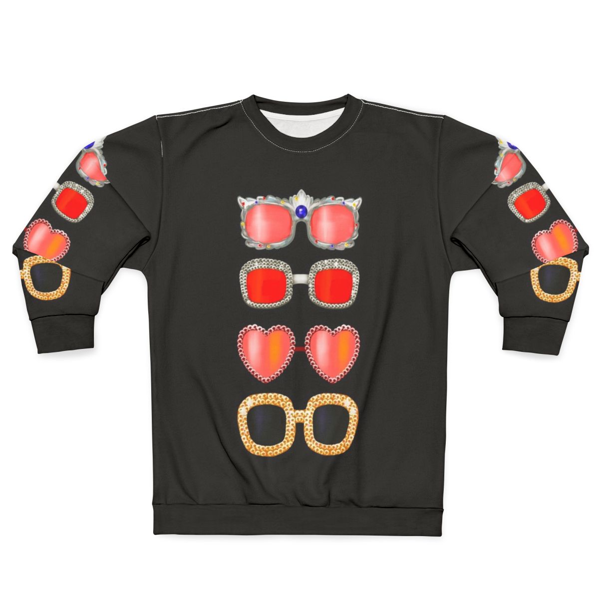 Elton John sunglasses sweatshirt