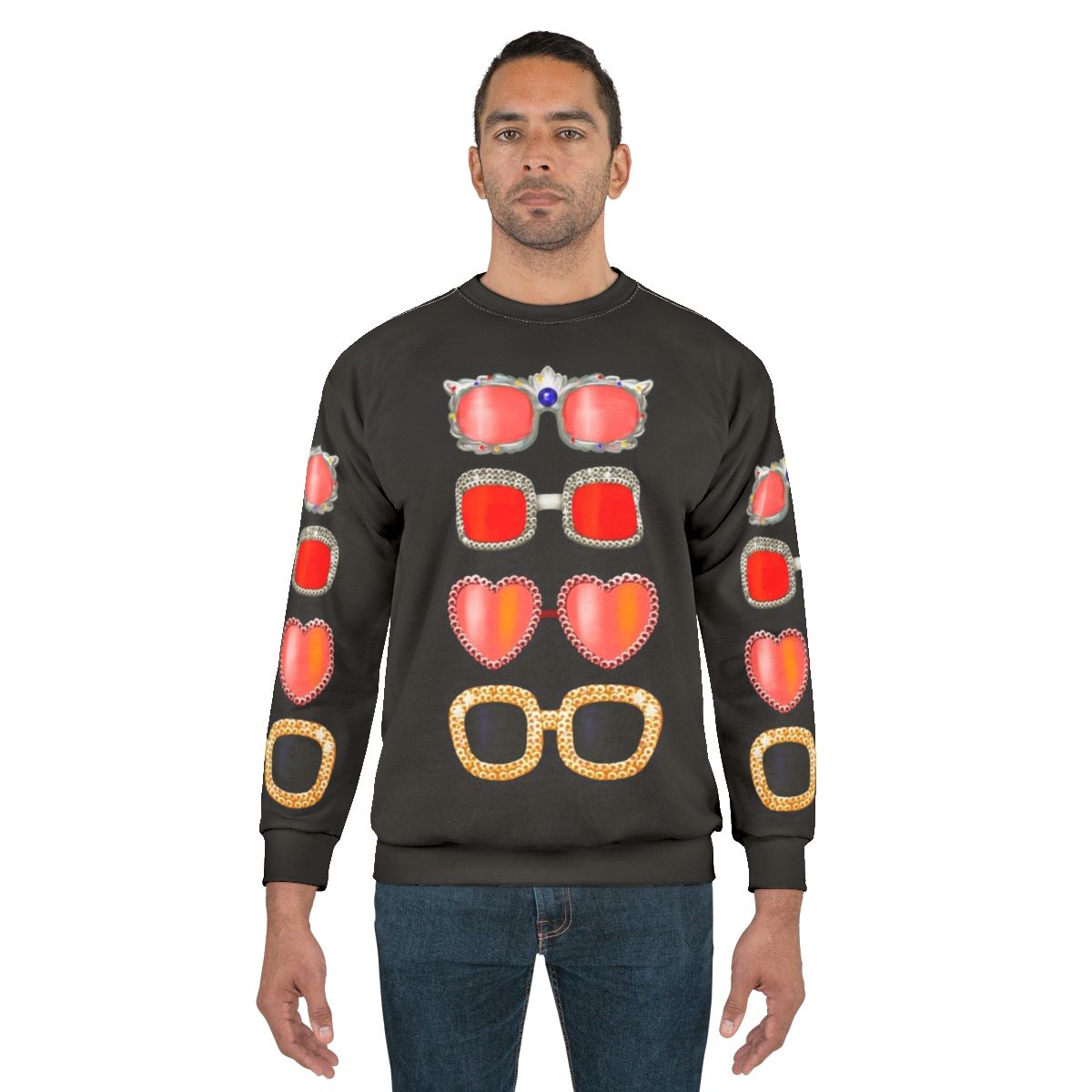 Elton John sunglasses sweatshirt
