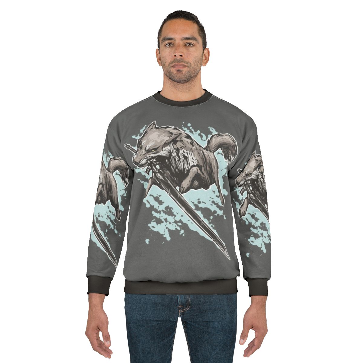 Dark Souls inspired Swordswolf Sweatshirt
