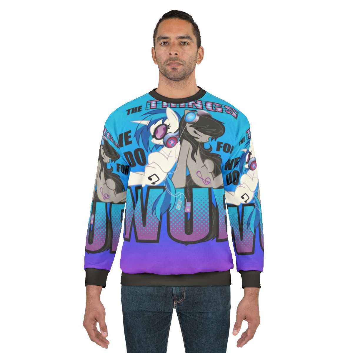 Octavia Vinyl Scratch DJ inspired My Little Pony Friendship is Magic sweatshirt