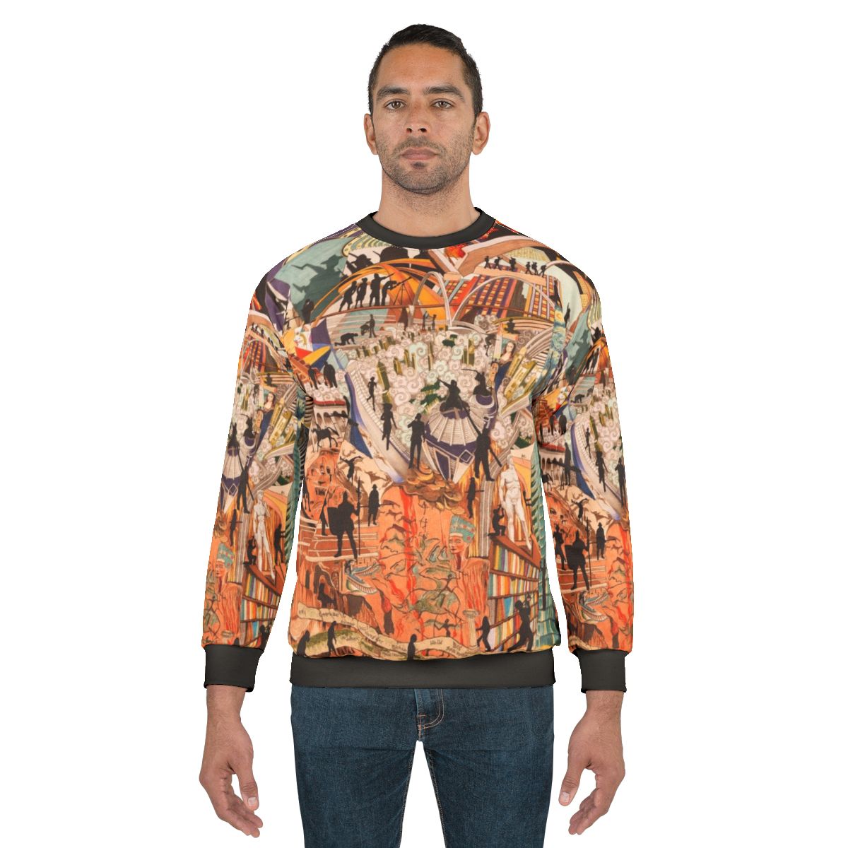 Toolmaker Sweatshirt featuring architectural silhouette design