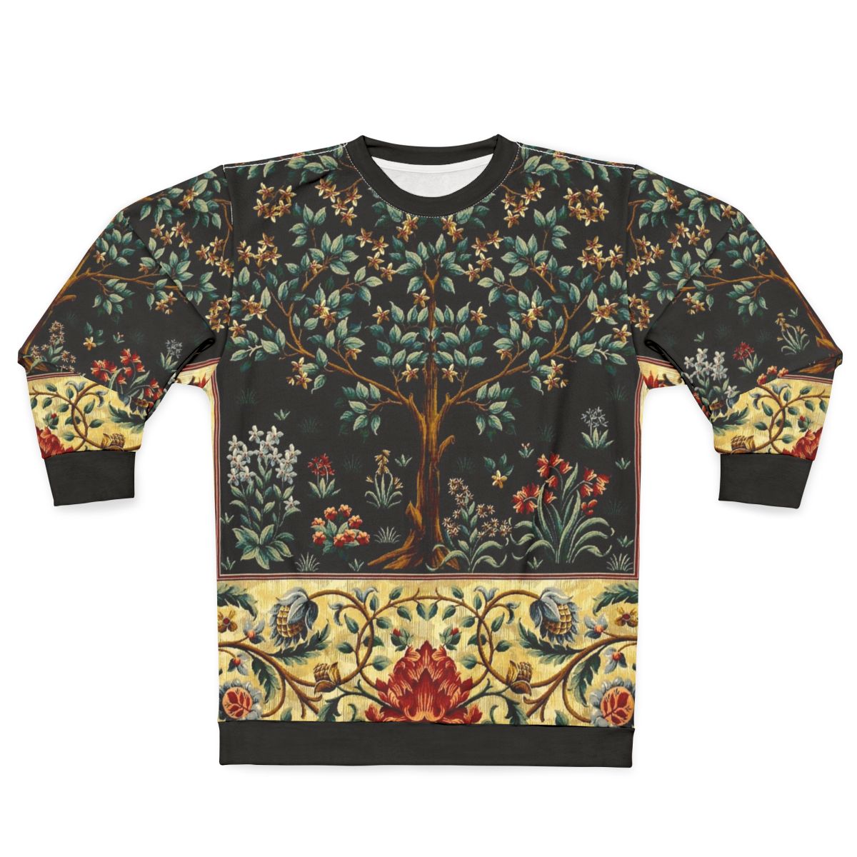 Midnight floral tree of life design sweatshirt