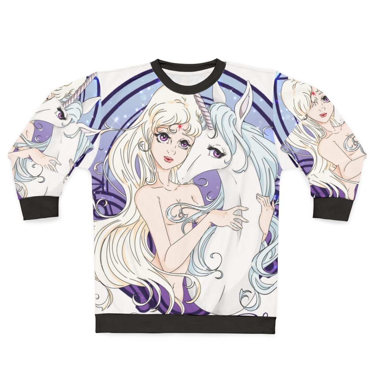 Unicorn sweatshirt with mythical creature design