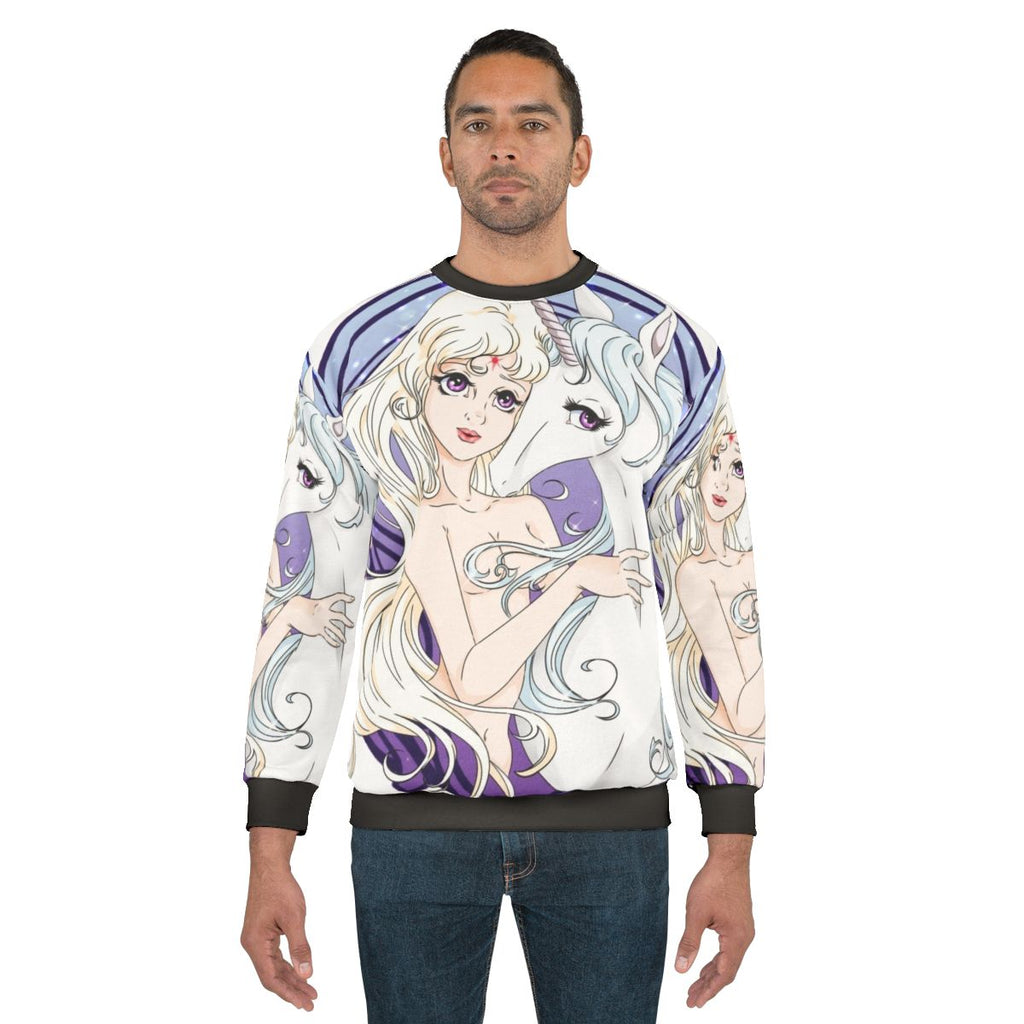 Unicorn sweatshirt with mythical creature design