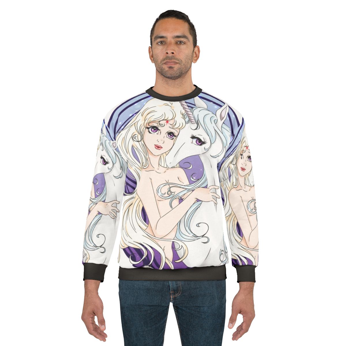 Unicorn sweatshirt with mythical creature design