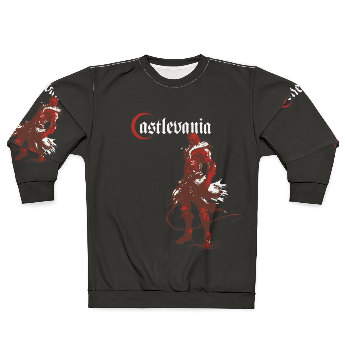 Castlevania inspired "The Vampire Killer" sweatshirt featuring Simon Belmont and his iconic whip