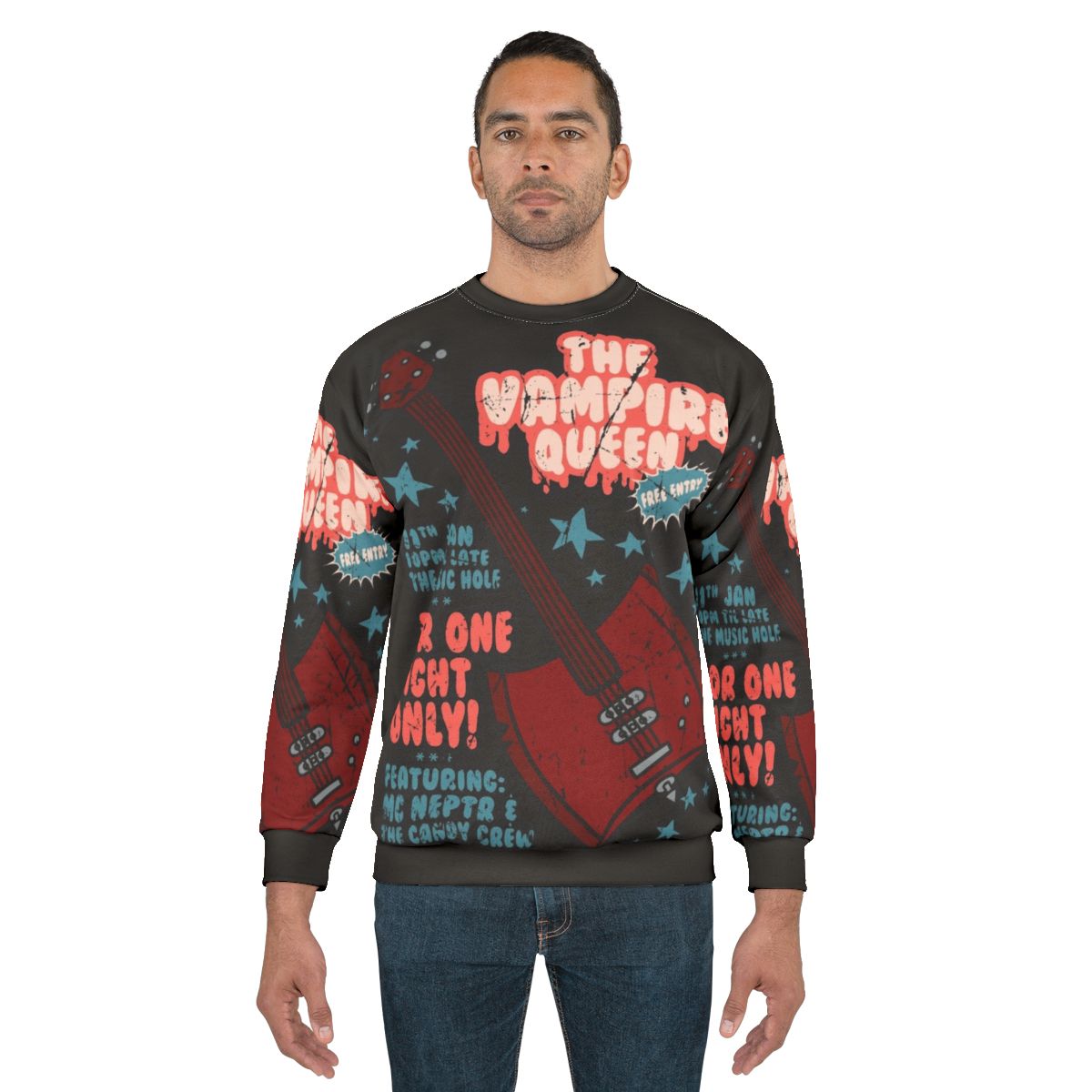 The Vampire Queen Music Poster Sweatshirt - Adventure Time Inspired by Marceline