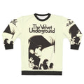 Vintage Velvet Sweatshirt with Musical Influences