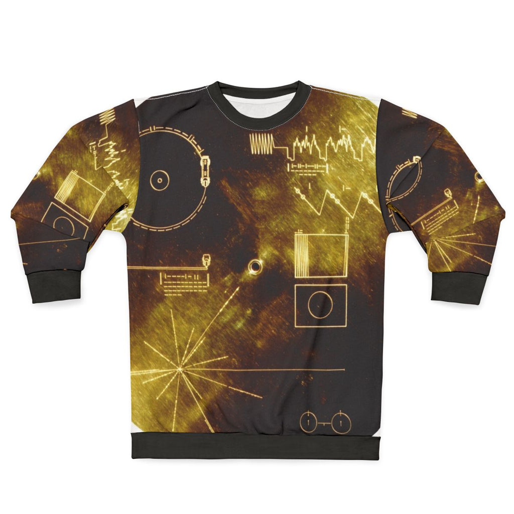 Voyager Golden Record sweatshirt featuring the iconic golden record design