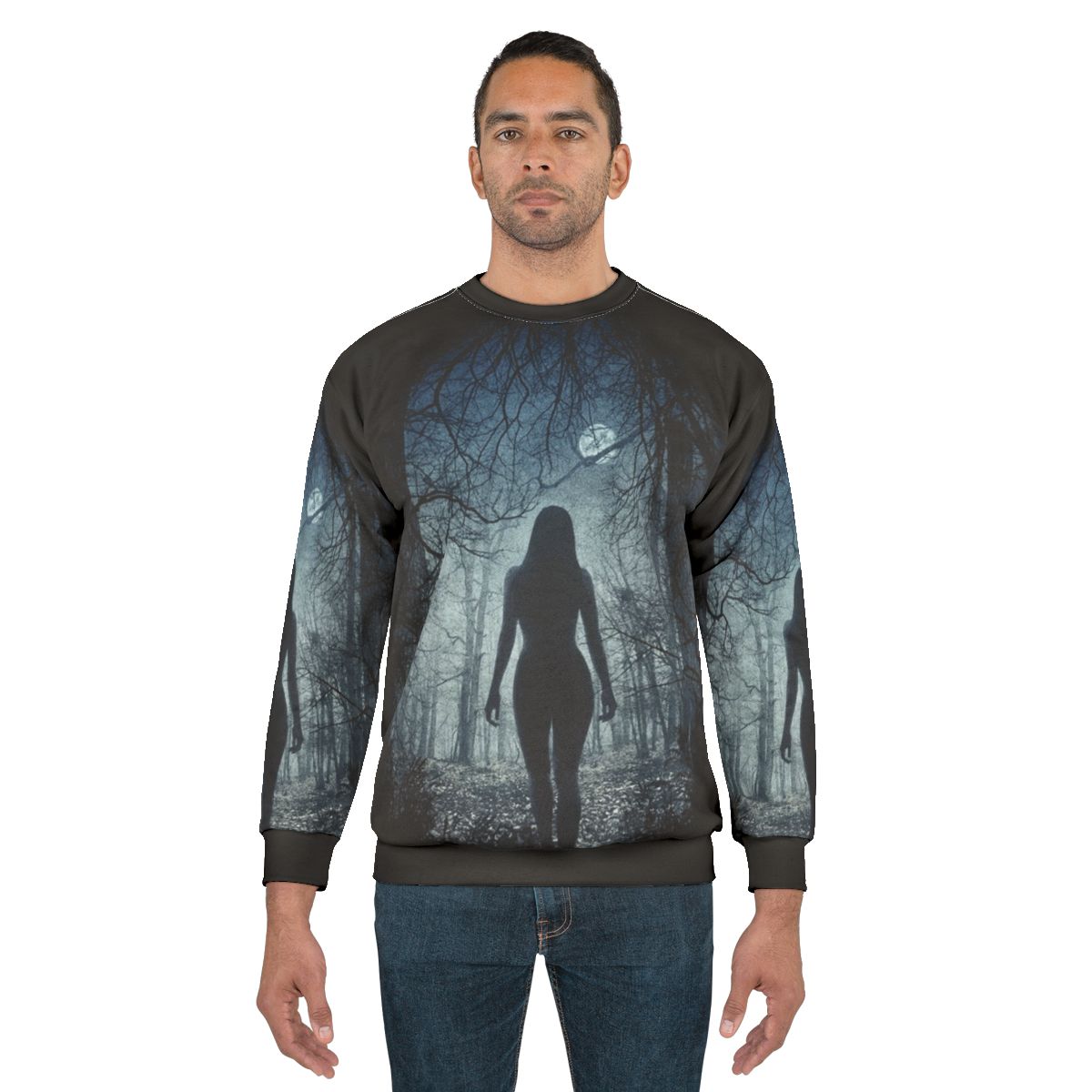 The Vvitch dark fashion sweatshirt with occult imagery