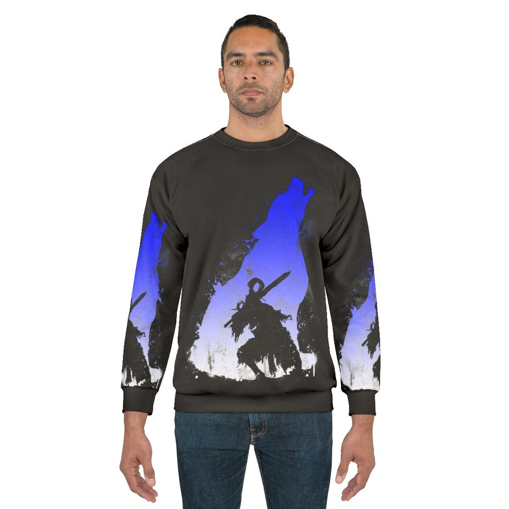 Dark Souls Abyss Walker Blue & White Sweatshirt
