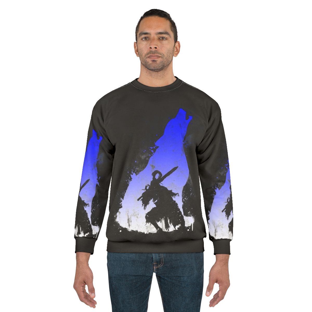 Dark Souls Abyss Walker Blue & White Sweatshirt