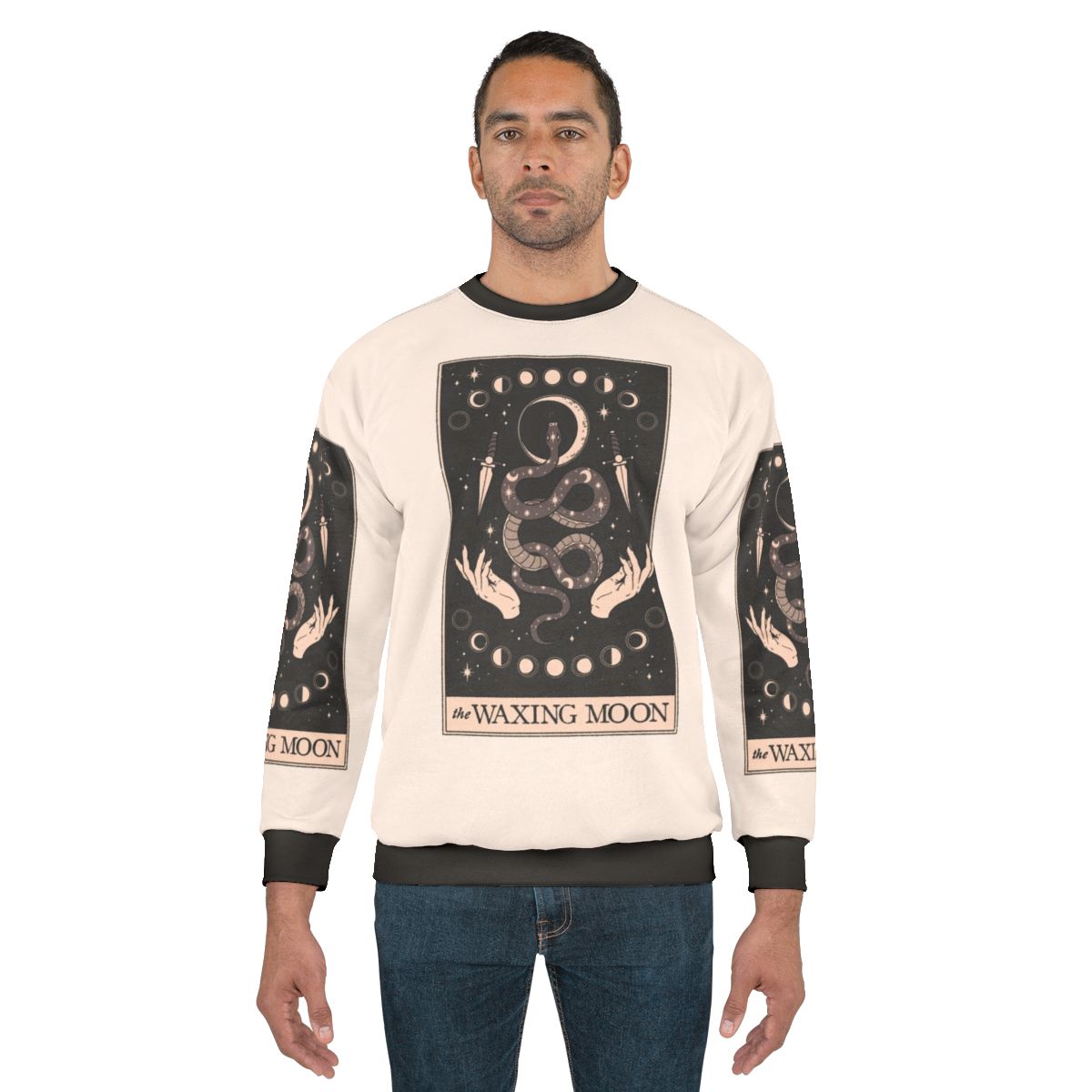 Mystical waxing moon sweatshirt