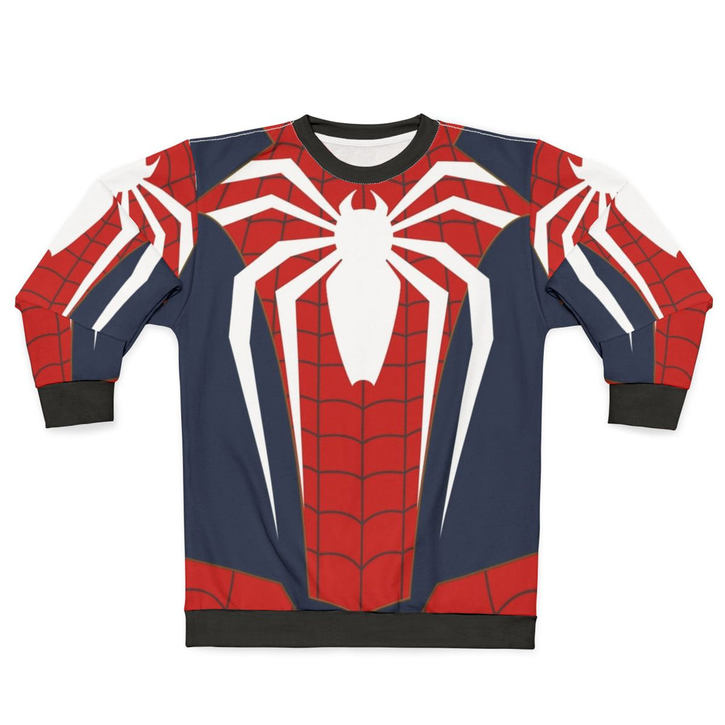 Spider Man Inspired Sweatshirt with Web Design