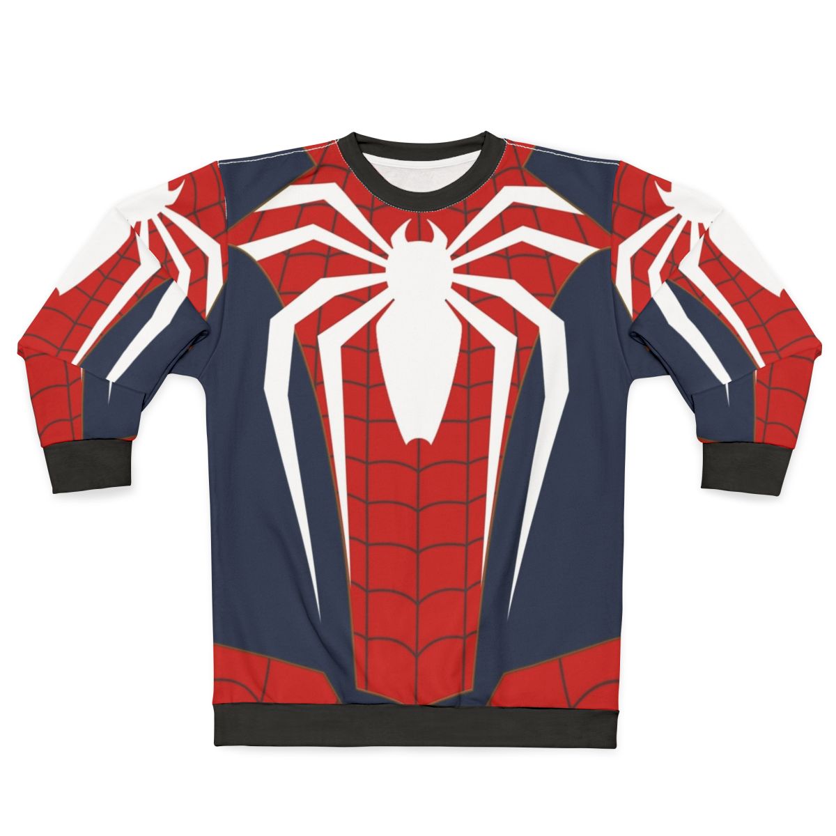 Spider Man Inspired Sweatshirt with Web Design