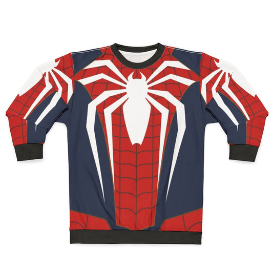 Spider Man Inspired Sweatshirt with Web Design