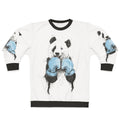 Panda boxer sweatshirt with funny animal fighter graphic