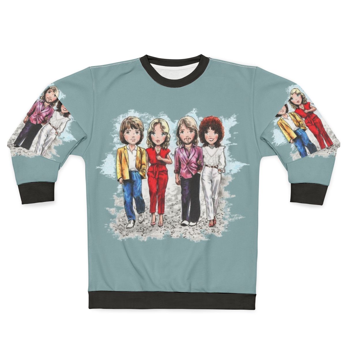 Vintage-style "The Winner" sweatshirt with cartoon design