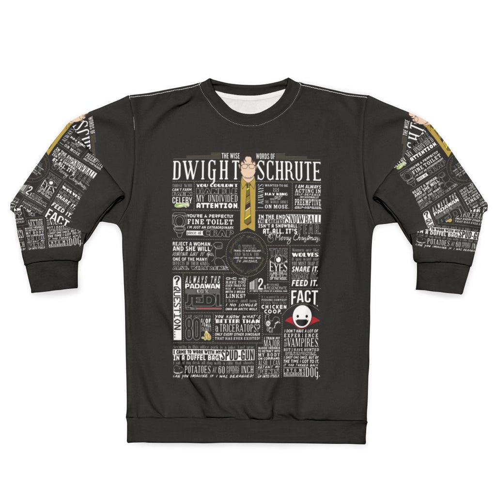The Office Dwight Schrute Wise Words Dark Sweatshirt