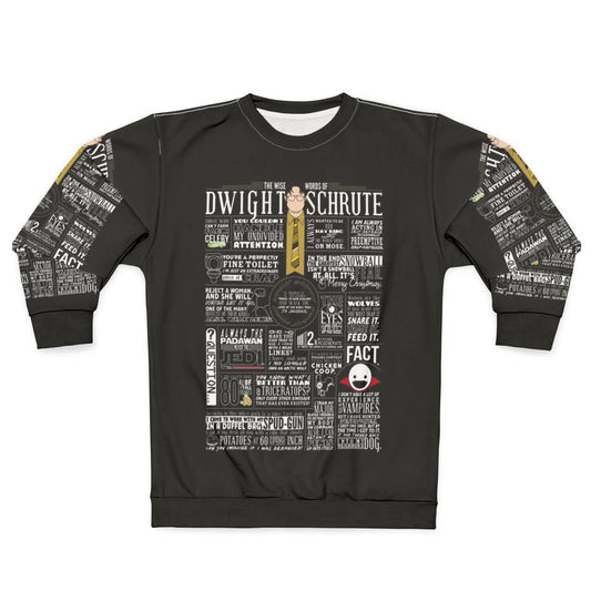 The Office Dwight Schrute Wise Words Dark Sweatshirt