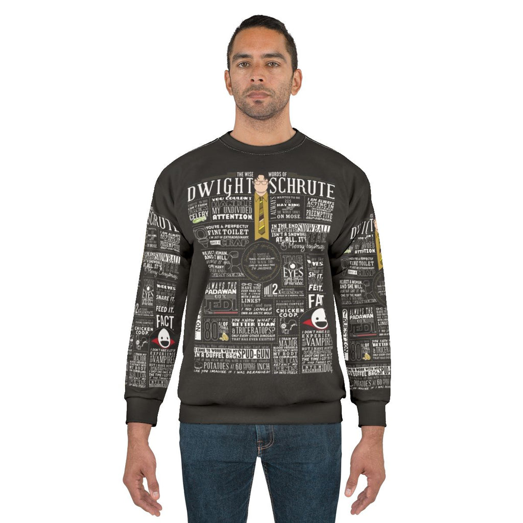 The Office Dwight Schrute Wise Words Dark Sweatshirt