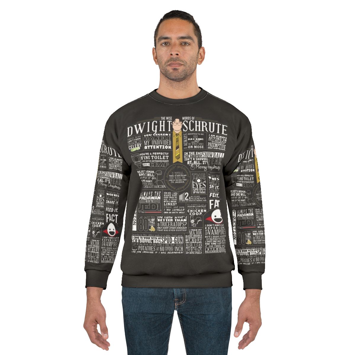 The Office Dwight Schrute Wise Words Dark Sweatshirt