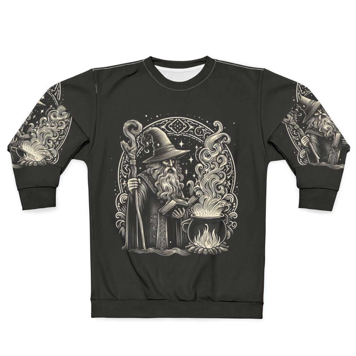Wizard sweatshirt featuring magical design