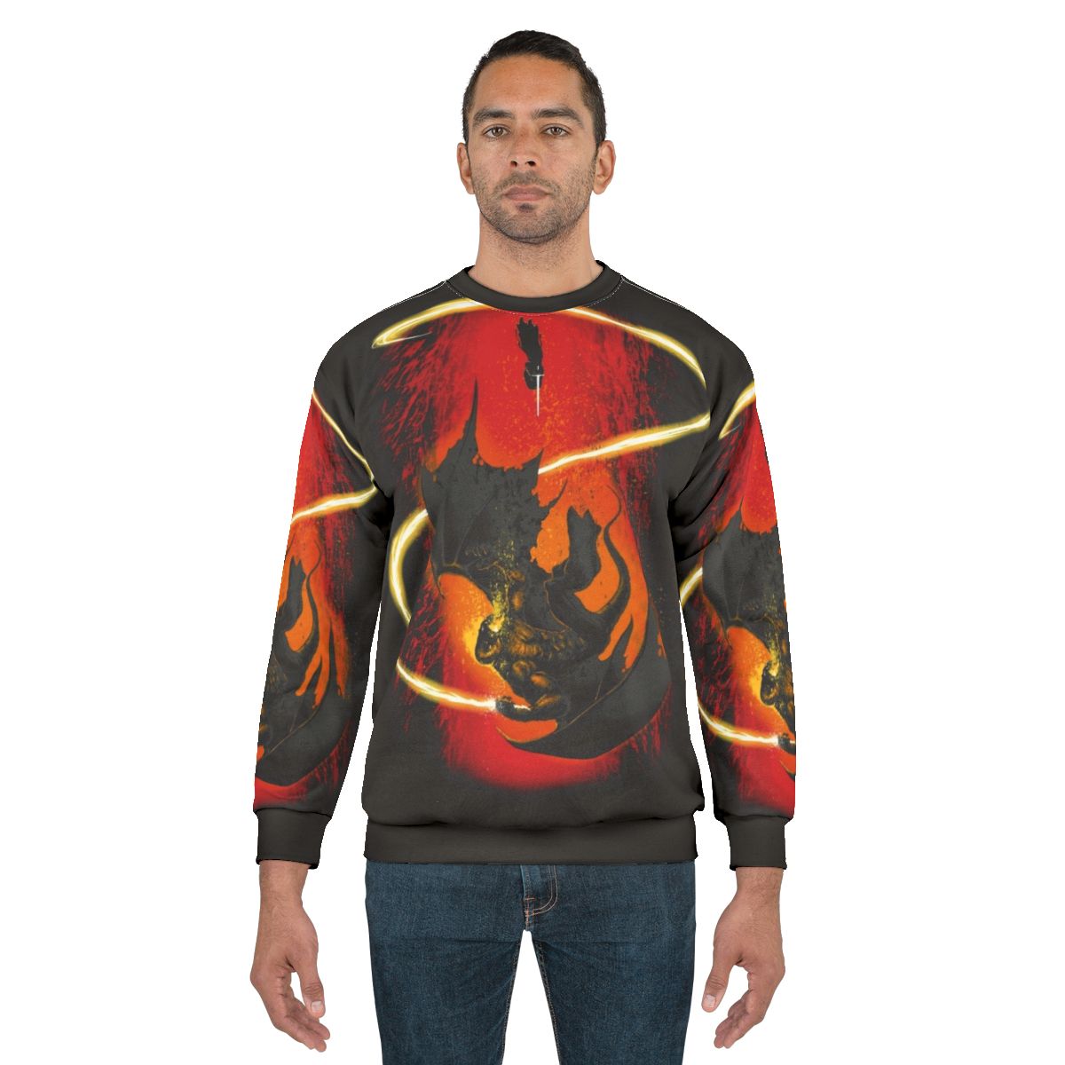 Wizard and Demon Lord of the Rings Themed Sweatshirt