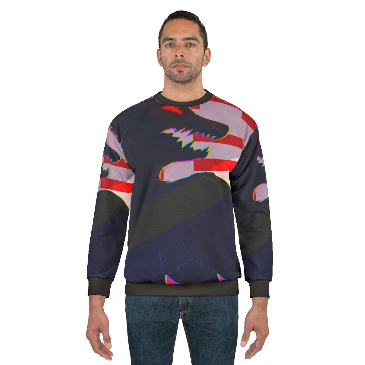Fierce wolf design on a high-quality sweatshirt