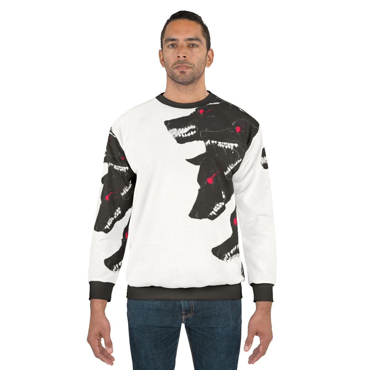 Stylish wolf graphic sweatshirt
