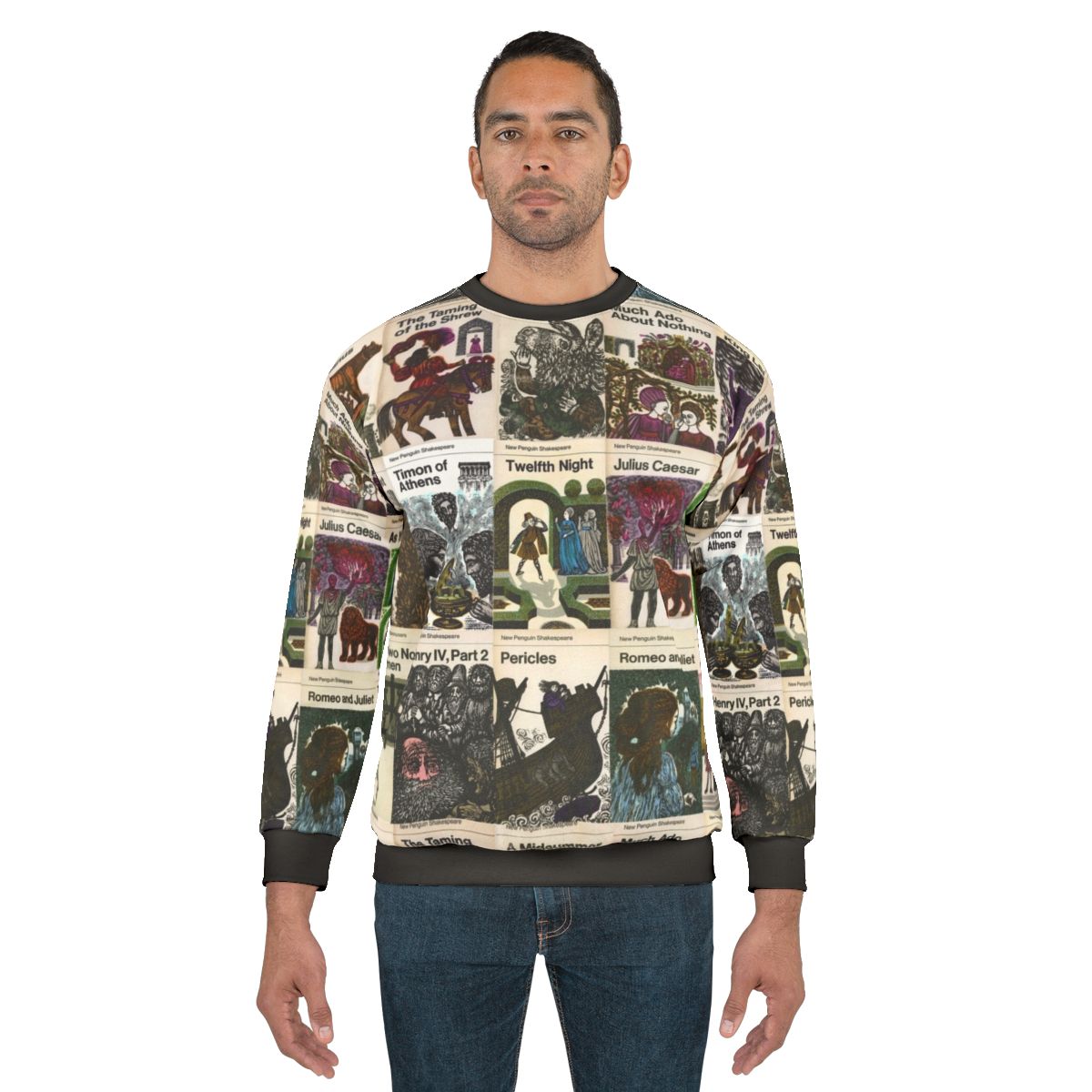 Vintage Shakespeare book cover design sweatshirt