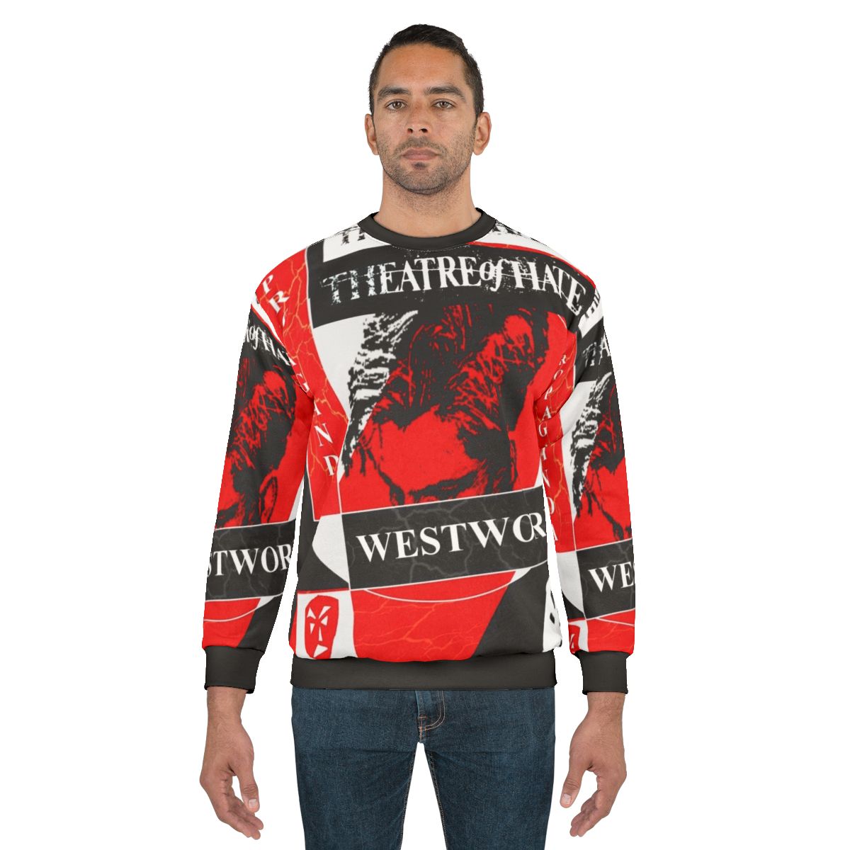 Westworld Propaganda Sweatshirt featuring Theatre of Hate design
