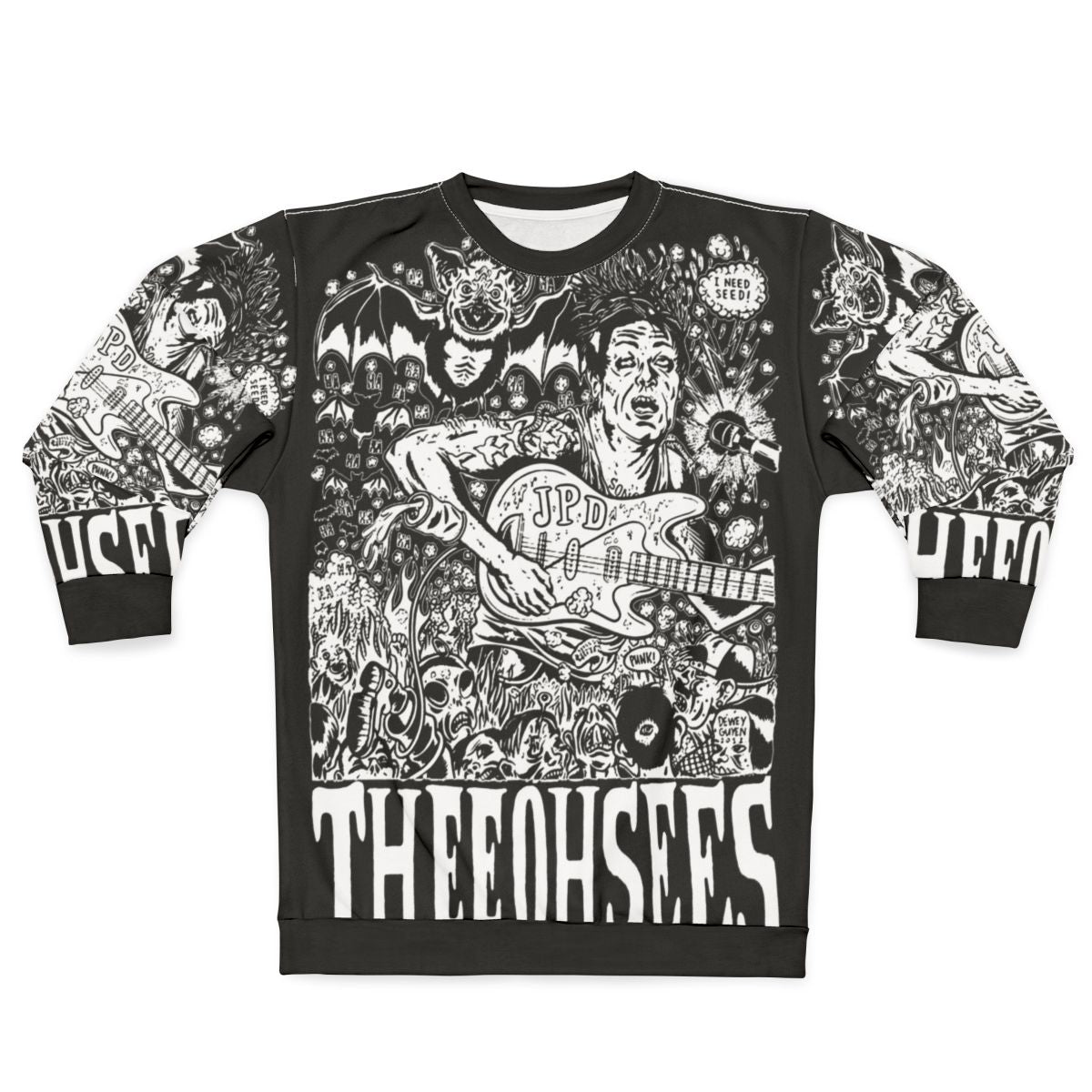 Thee Oh Sees I Need Seed Psychedelic Grunge Sweatshirt