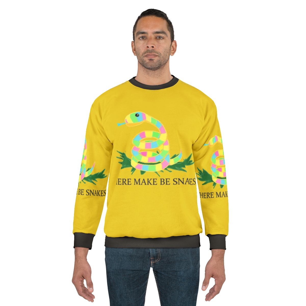 Snake Sweatshirt with Scary Graphic Design