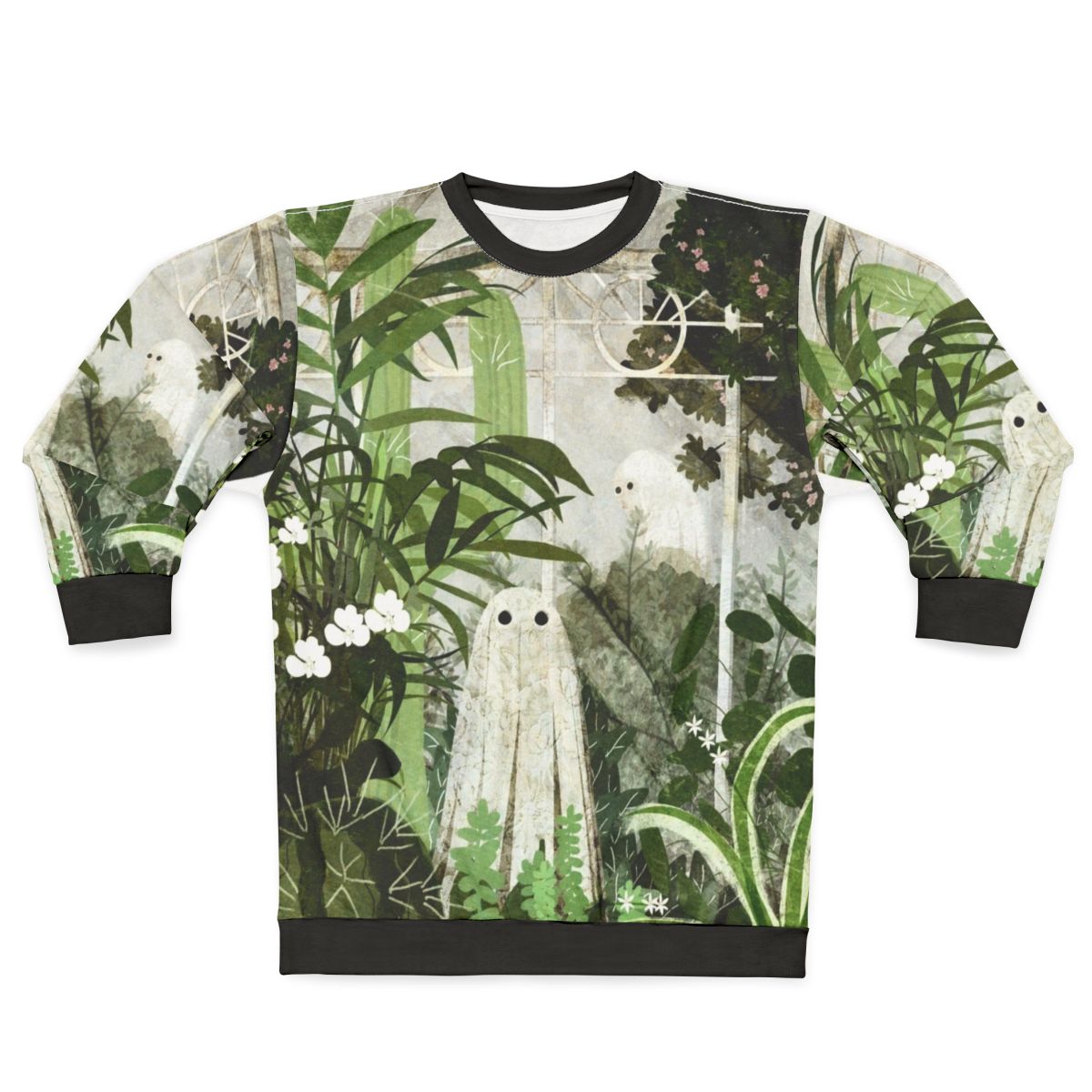 Haunted greenhouse ghost vintage floral sweatshirt
