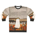 Vintage ghost in pumpkin patch sweatshirt