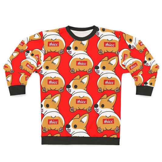 Thicc Corgi Butt Funny Dog Lover Sweatshirt
