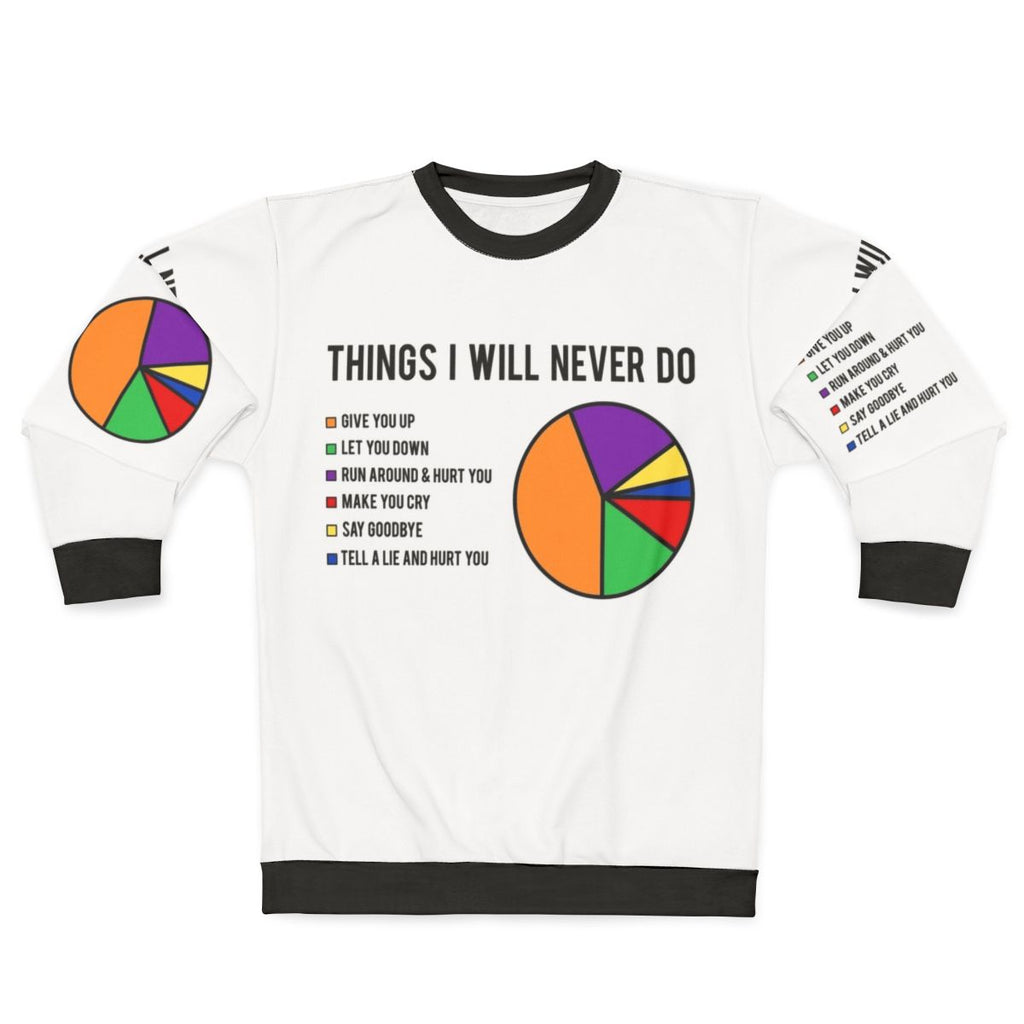 Never Gonna Give You Up Rick Astley Rickrolling Sweatshirt