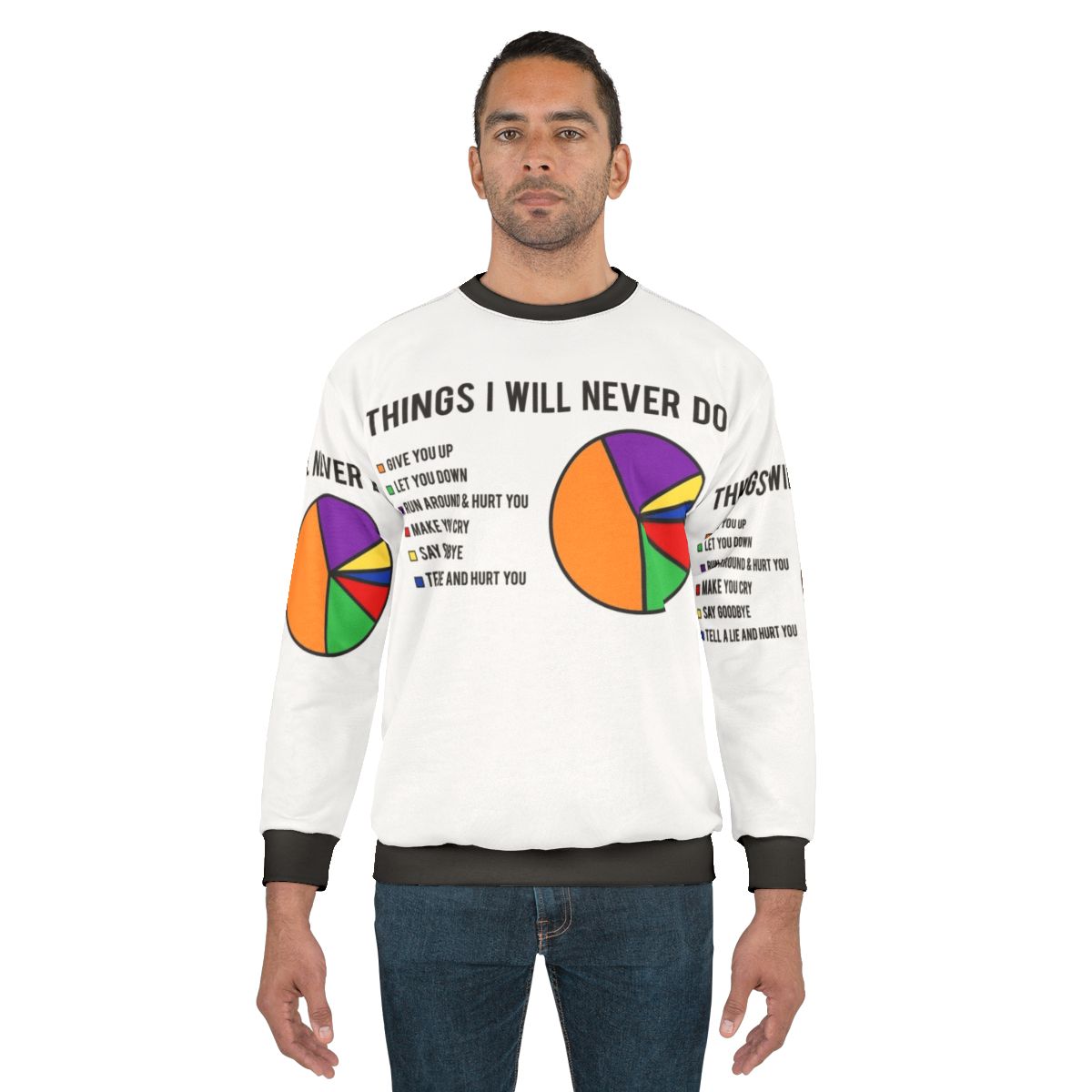 Never Gonna Give You Up Rick Astley Rickrolling Sweatshirt