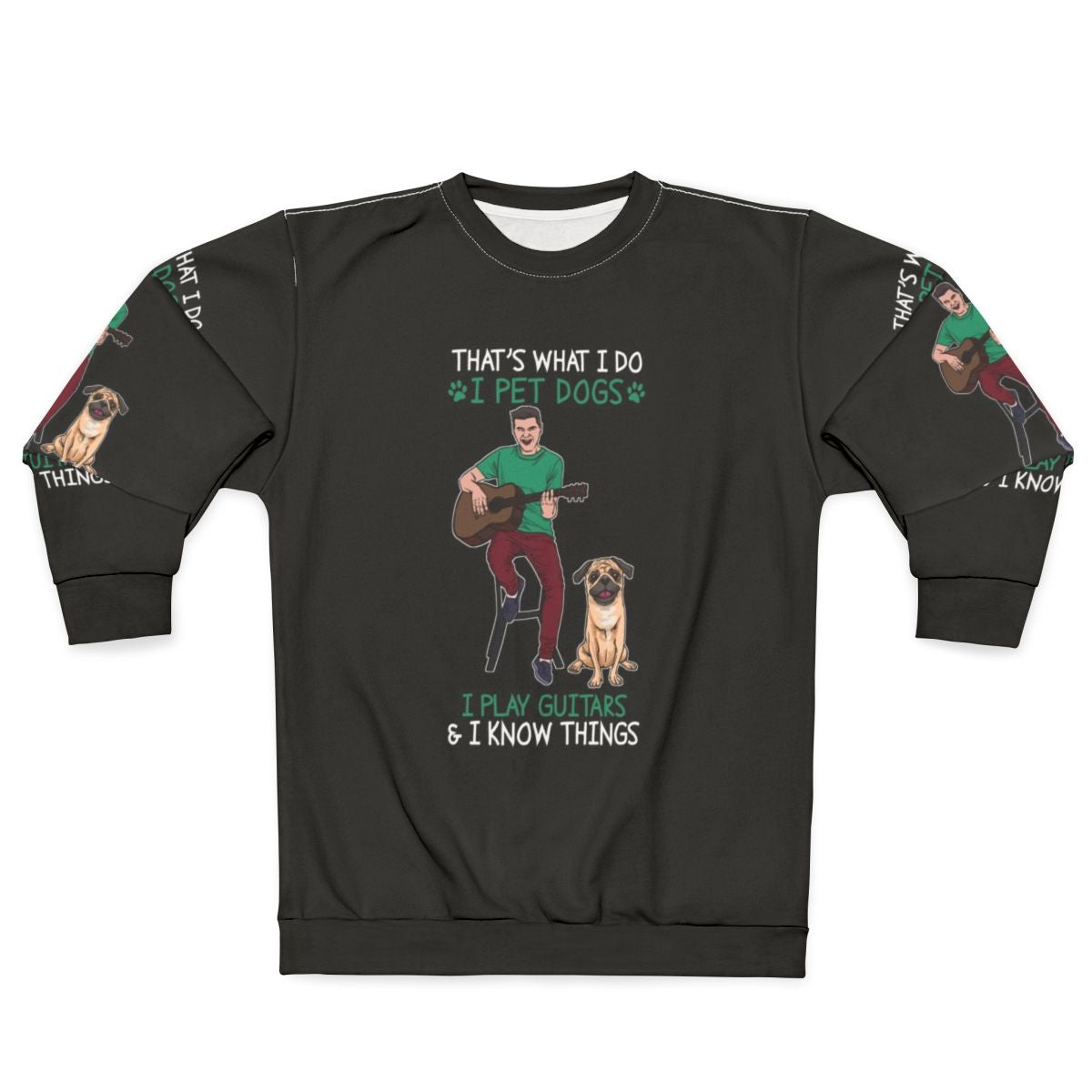 Funny "Things What I Do Know" jersey sweatshirt with hobbies design co quote