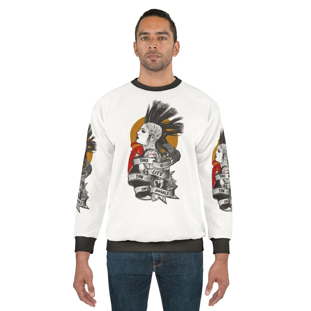 The City of Angels Punk Rock Sweatshirt featuring The Distillers band logo