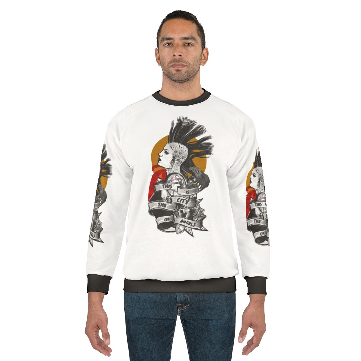 The City of Angels Punk Rock Sweatshirt featuring The Distillers band logo
