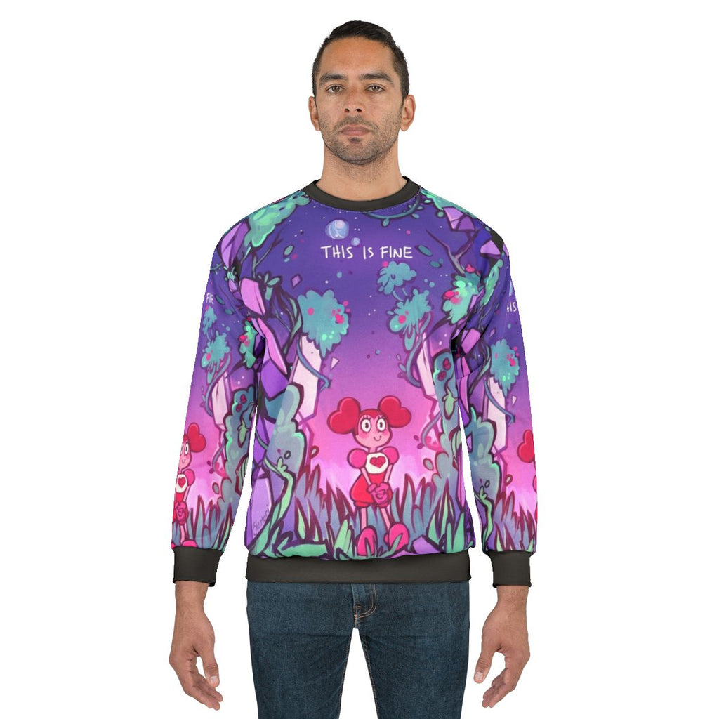 "This Is Fine" Steven Universe Cartoon Sweatshirt