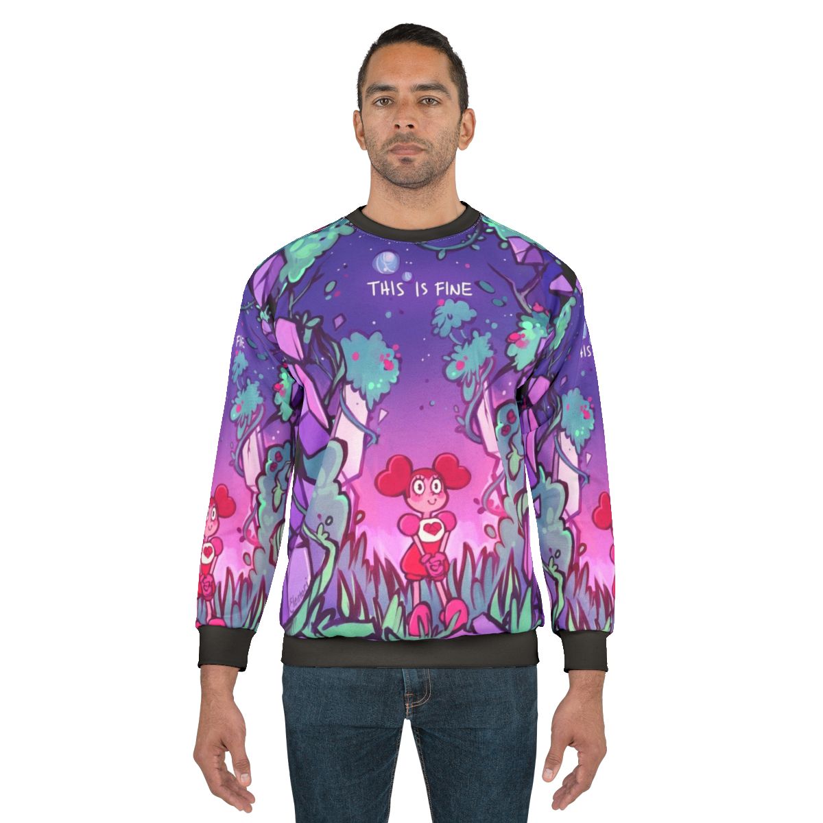 "This Is Fine" Steven Universe Cartoon Sweatshirt