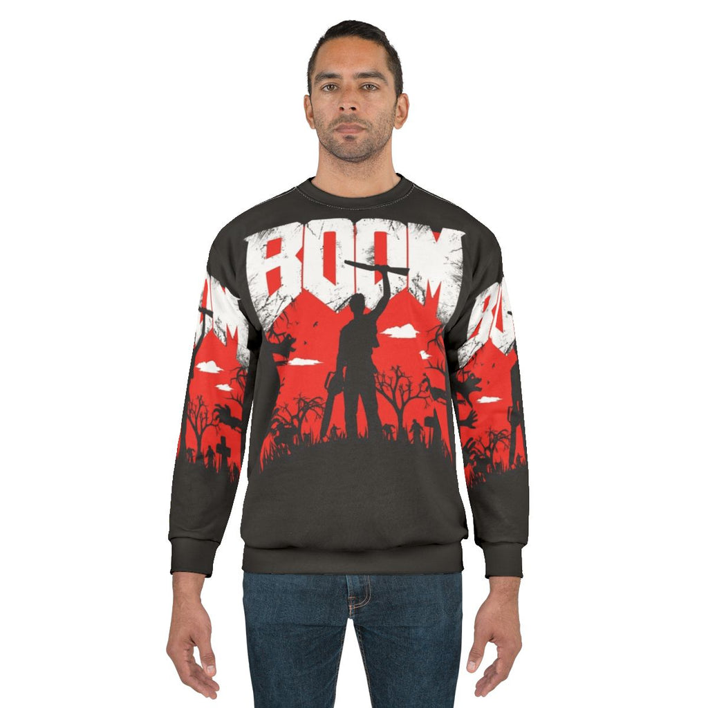 Ash Williams "This Is My Boomstick" Evil Dead Horror Pop Culture Sweatshirt
