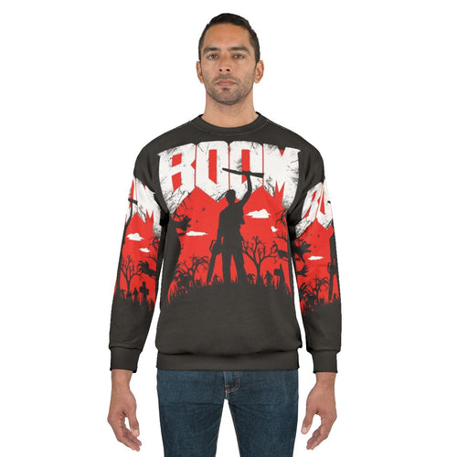 Ash Williams "This Is My Boomstick" Evil Dead Horror Pop Culture Sweatshirt