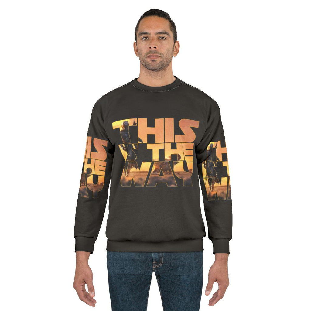 Mandalorian inspired "This Is The Way" sci-fi sweatshirt