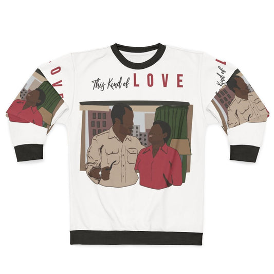 Florida and James Evans from the classic 90s sitcom "Good Times" on a minimalist sweatshirt design